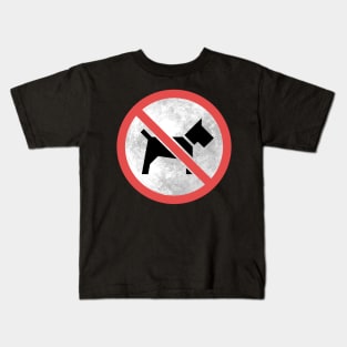 No Dogs On The Moon Kids T-Shirt